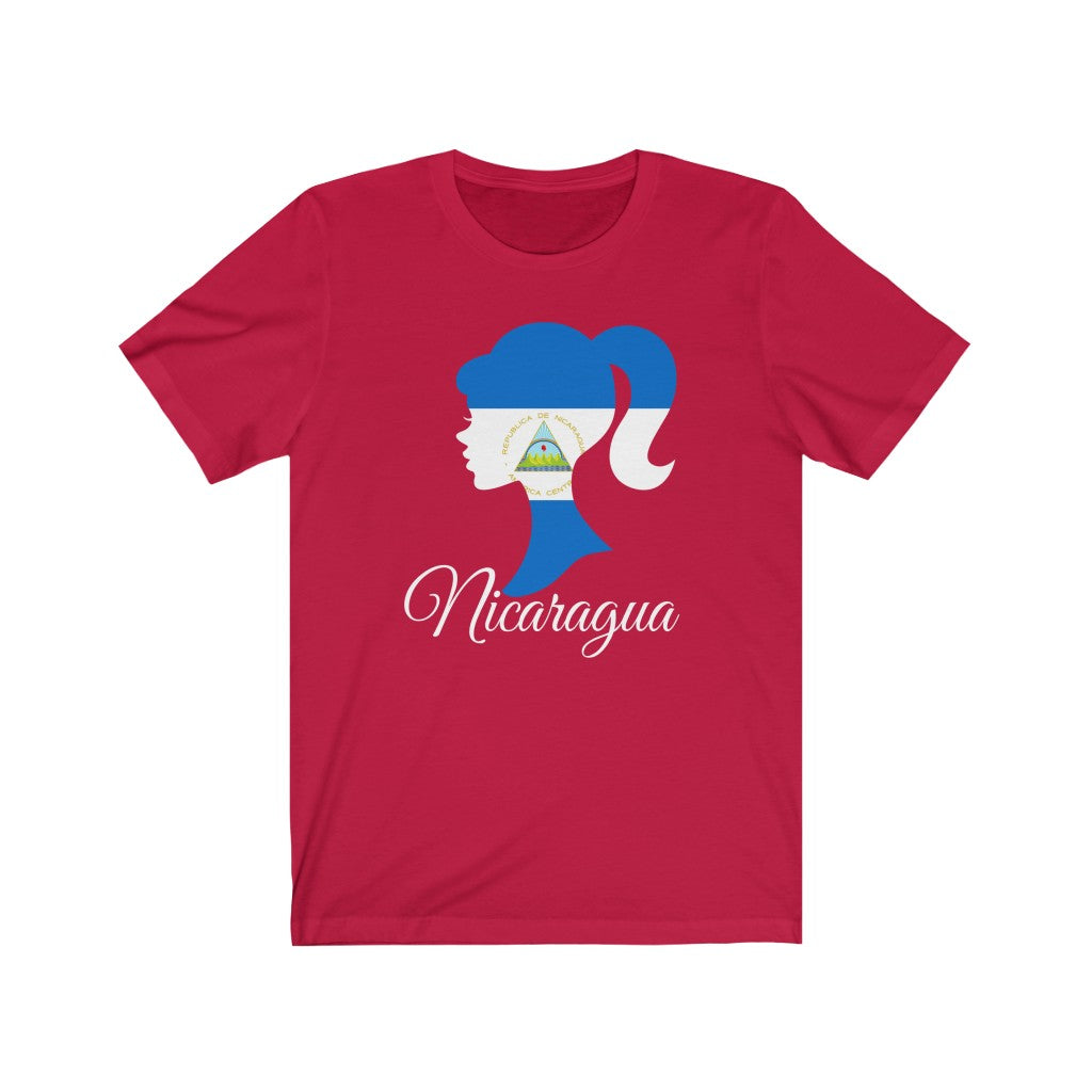 Nicaragua Girl Flag Premium Tee 2 - Unisex