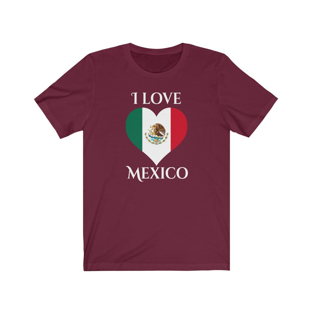 Mexico Heart Flag Premium Tee 2 - Unisex