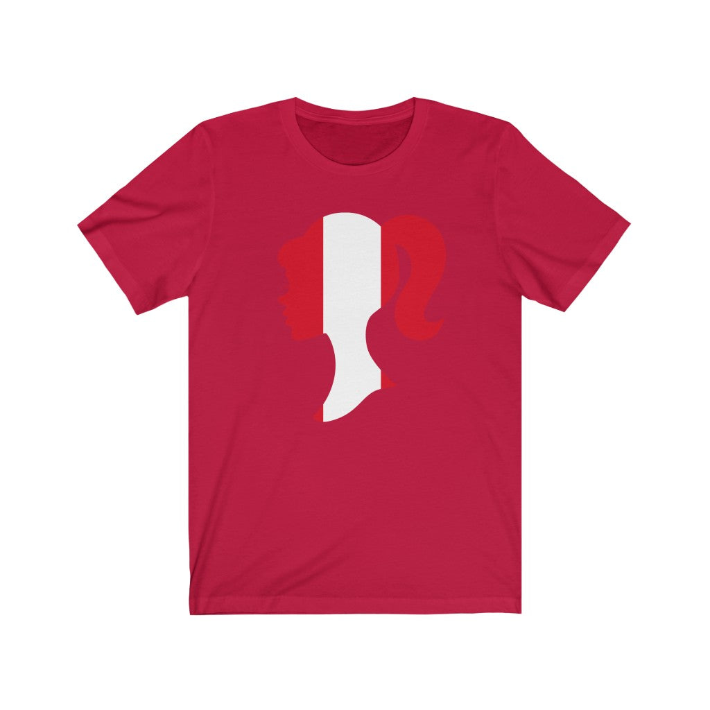 Peru Girl Flag Premium Tee - Unisex