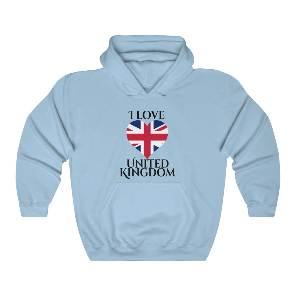 United Kingdom Heart Flag Hoodie Sweatshirt 1 - Unisex