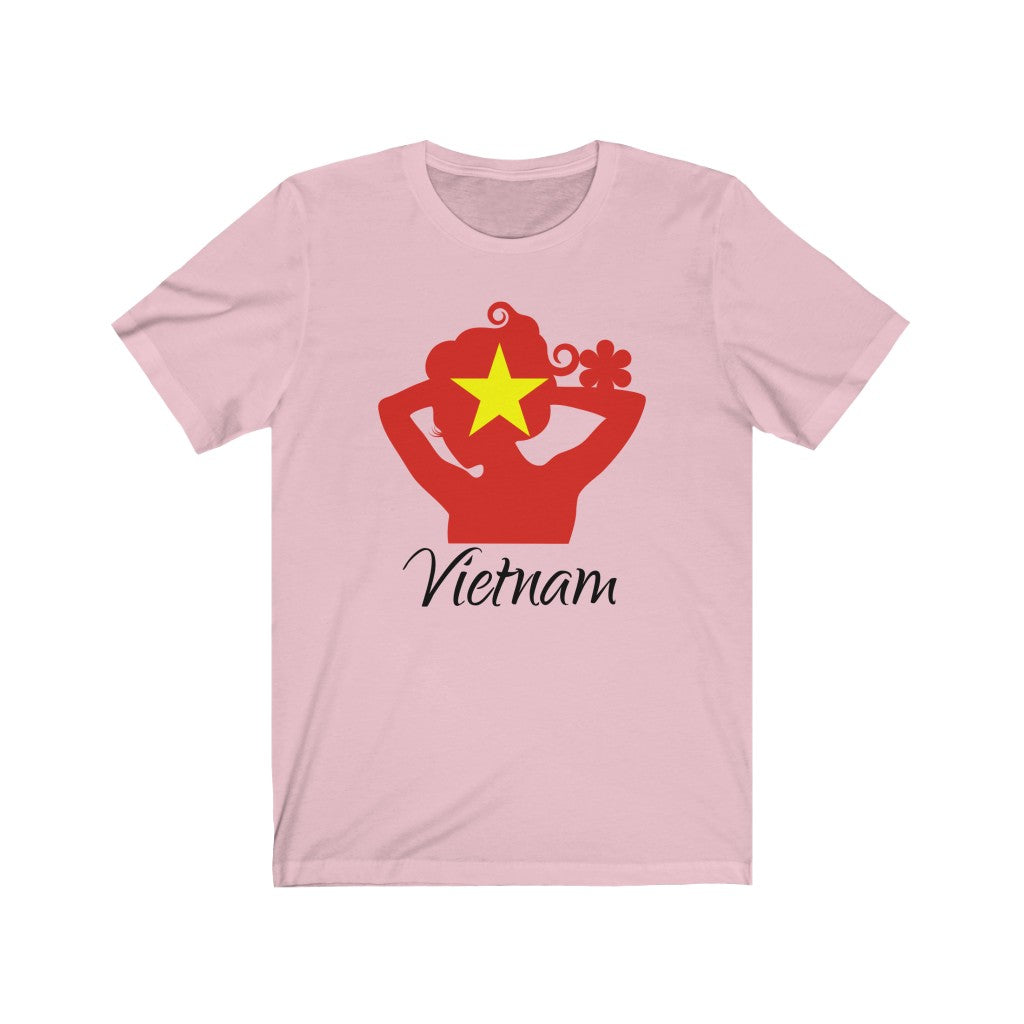 Vietnam Lady Flag Premium Tee 1 - Unisex