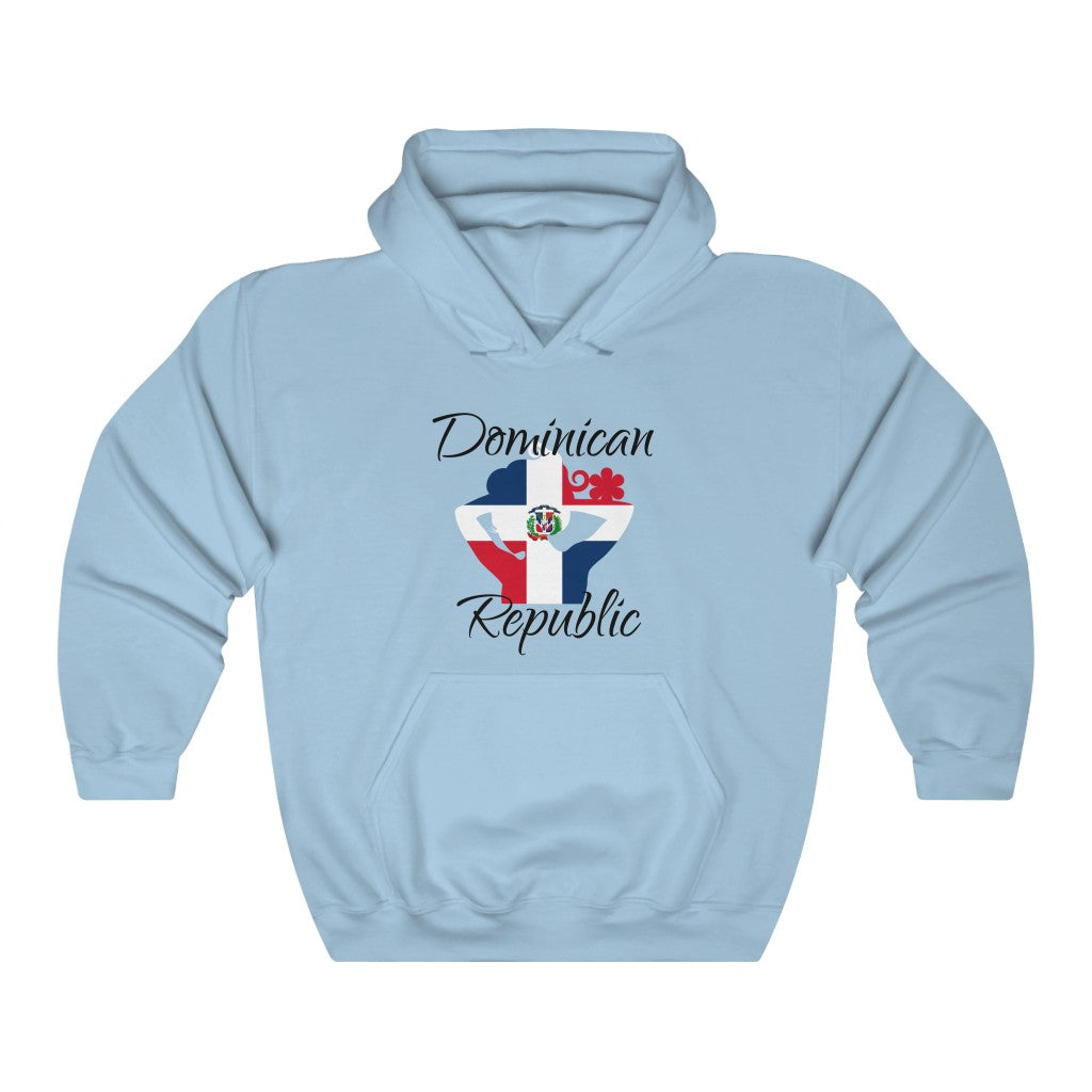 Dominican Republic Lady Flag Hoodie Sweatshirt 1 - Unisex