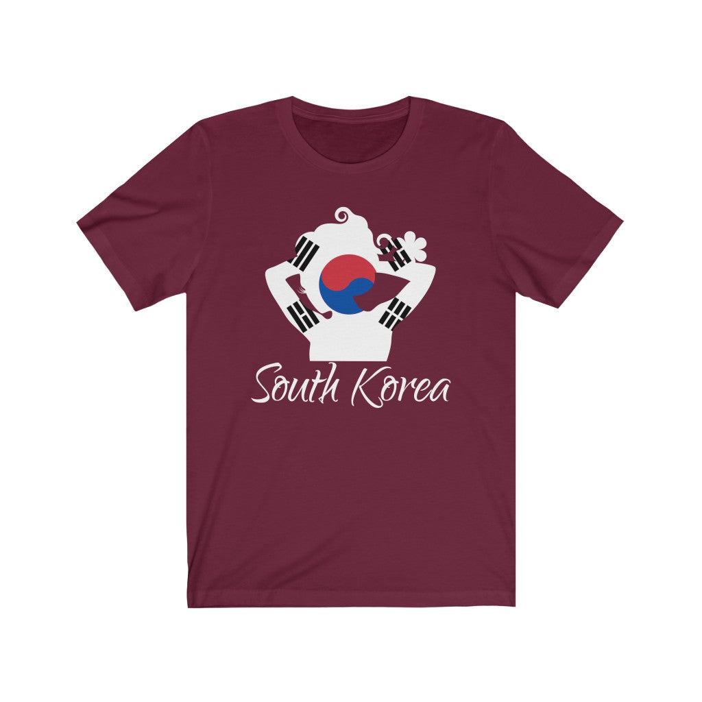 South Korea Lady Flag Premium Tee 2 - Unisex