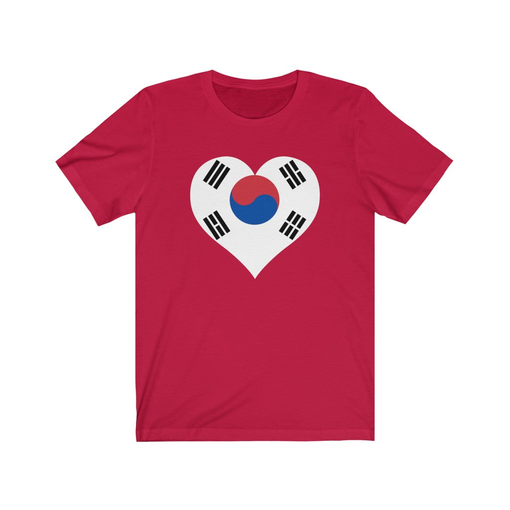South Korea Heart Flag Premium Tee - Unisex