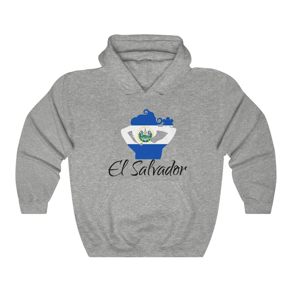 El Salvador Lady Flag Hoodie Sweatshirt 1 - Unisex