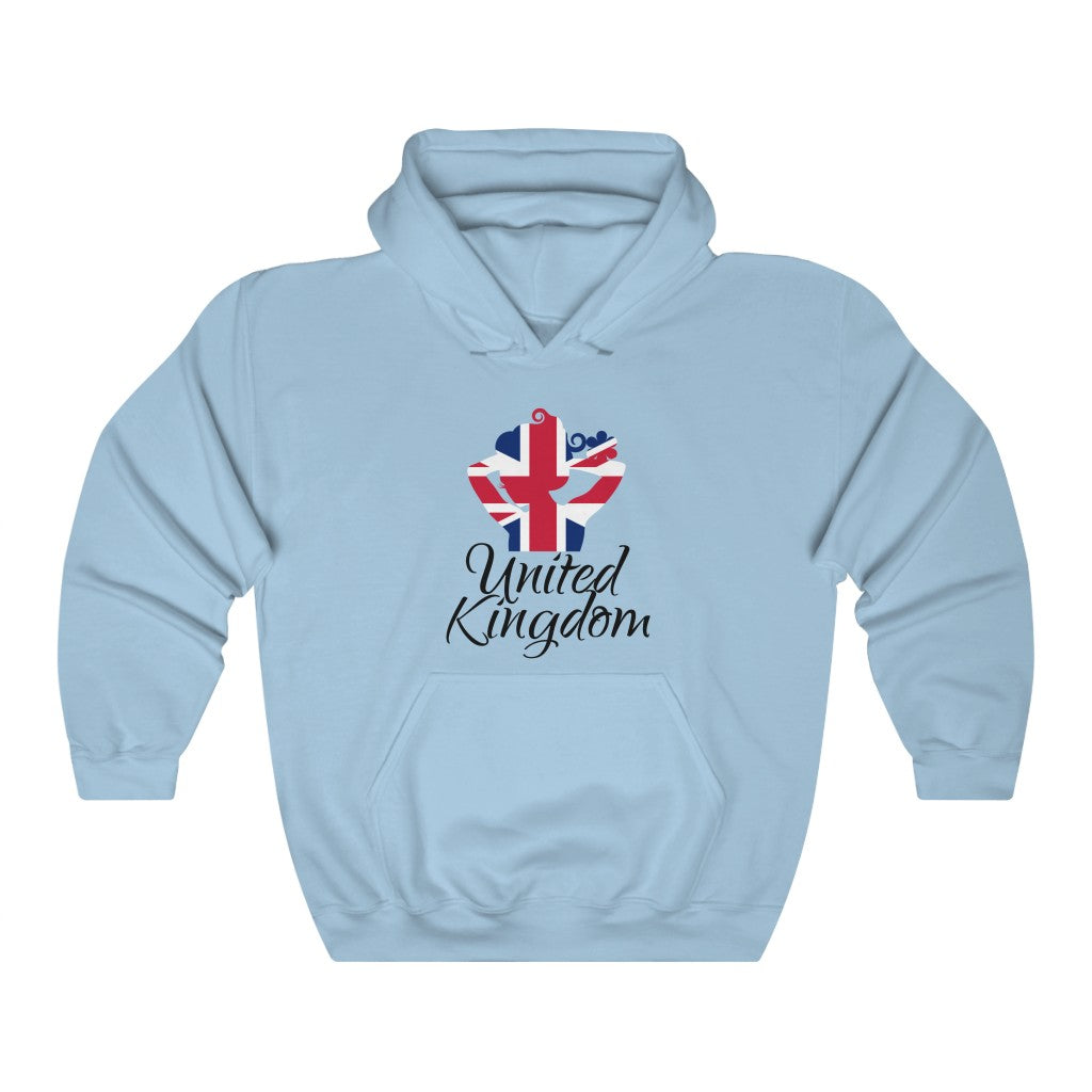United Kingdom Lady Flag Hoodie Sweatshirt 1 - Unisex