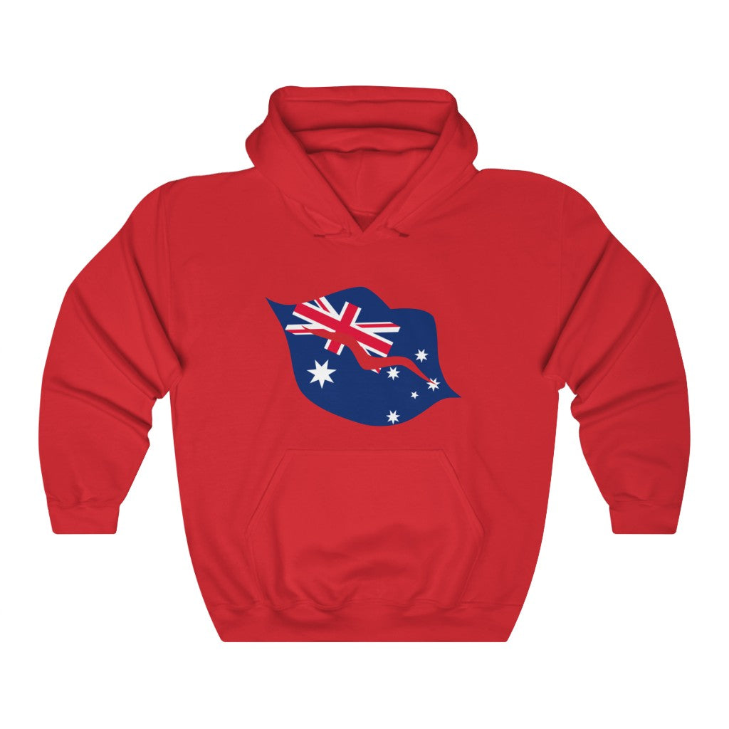 Australia Lips Flag Hoodie Sweatshirt - Unisex