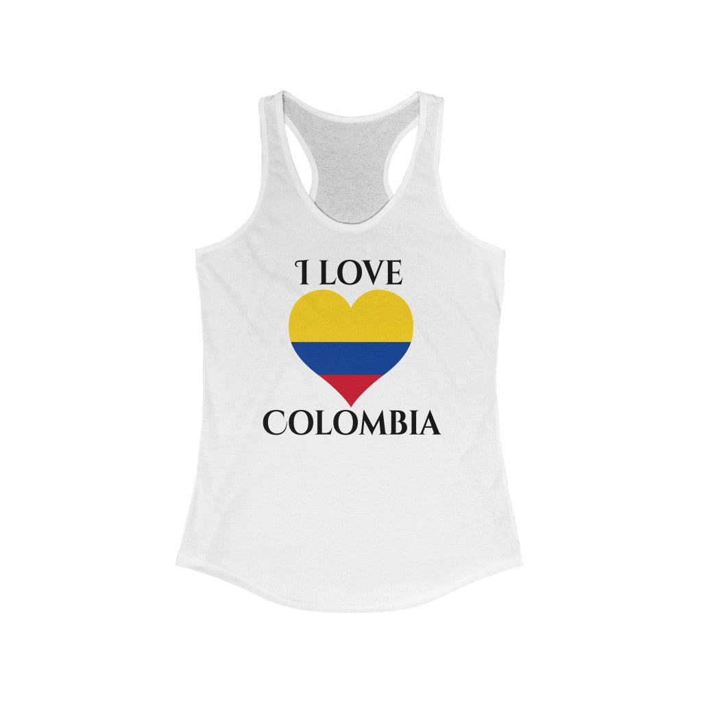 Colombia Heart Flag Tank 1 - Women