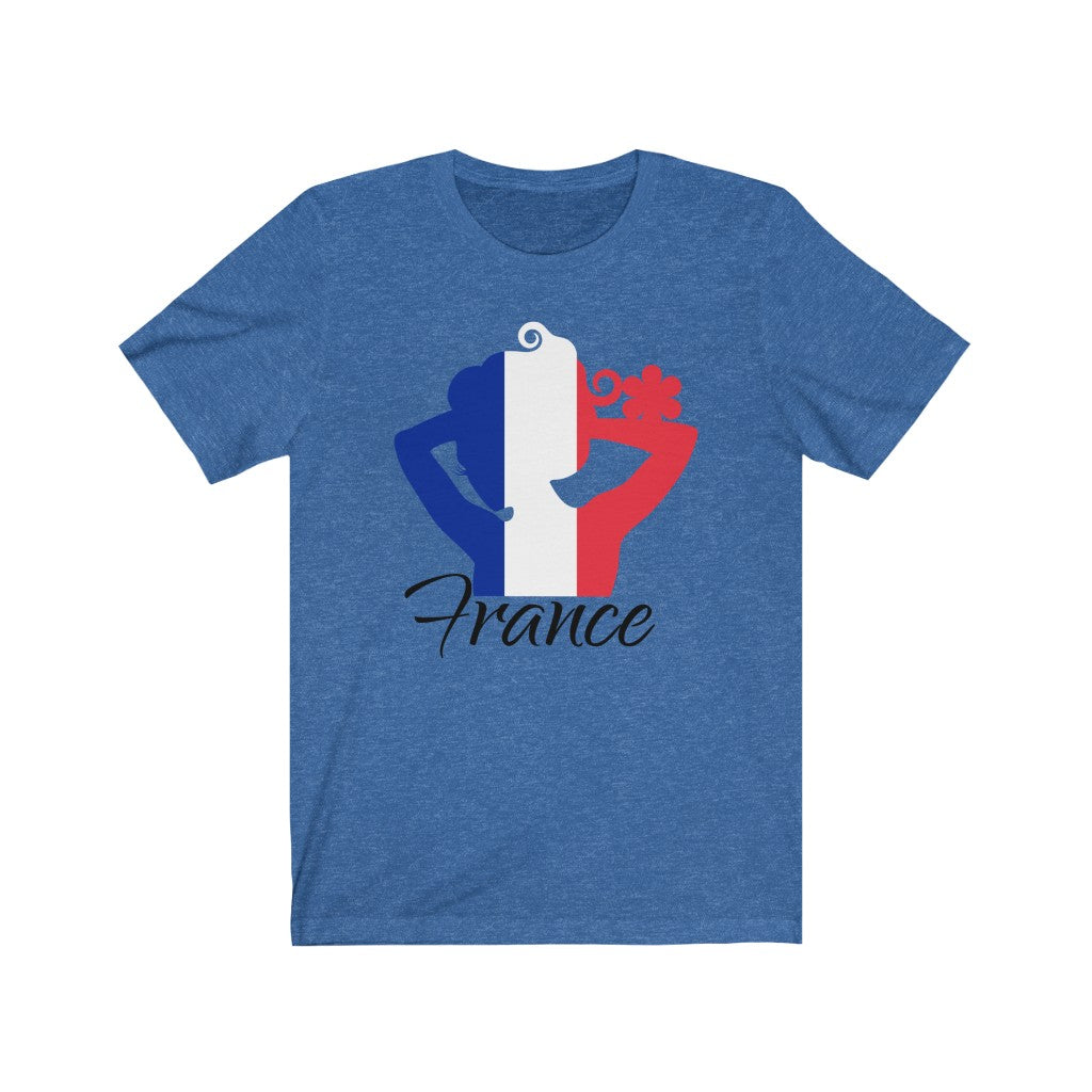 France Lady Flag Premium Tee 1 - Unisex