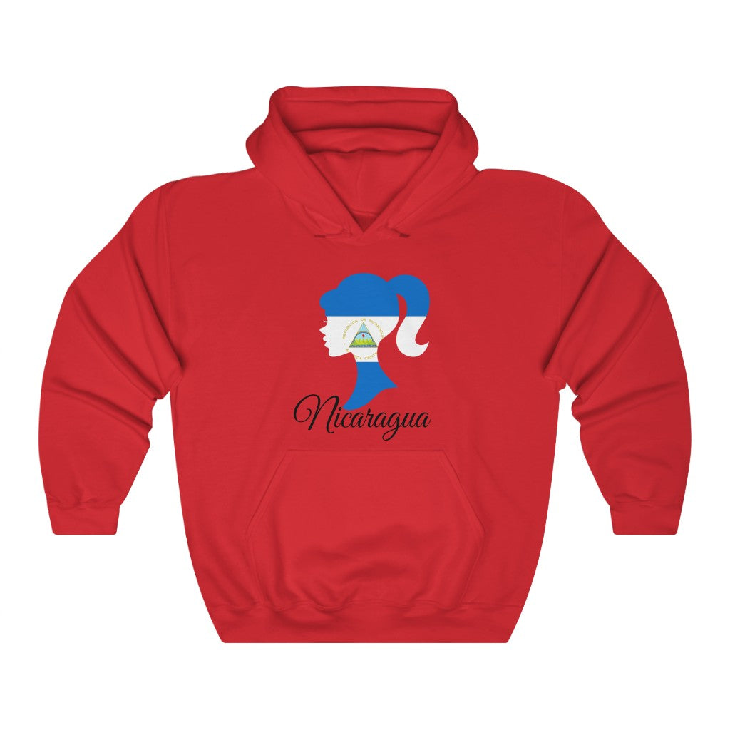 Nicaragua Girl Flag Hoodie Sweatshirt 1 - Unisex