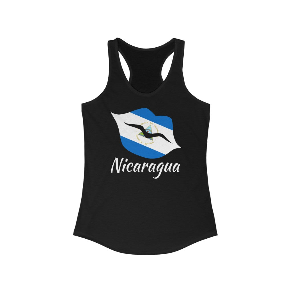 Nicaragua Lips Flag Tank 2 - Women