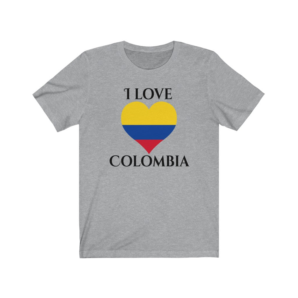 Colombia Heart Flag Premium Tee 1 - Unisex