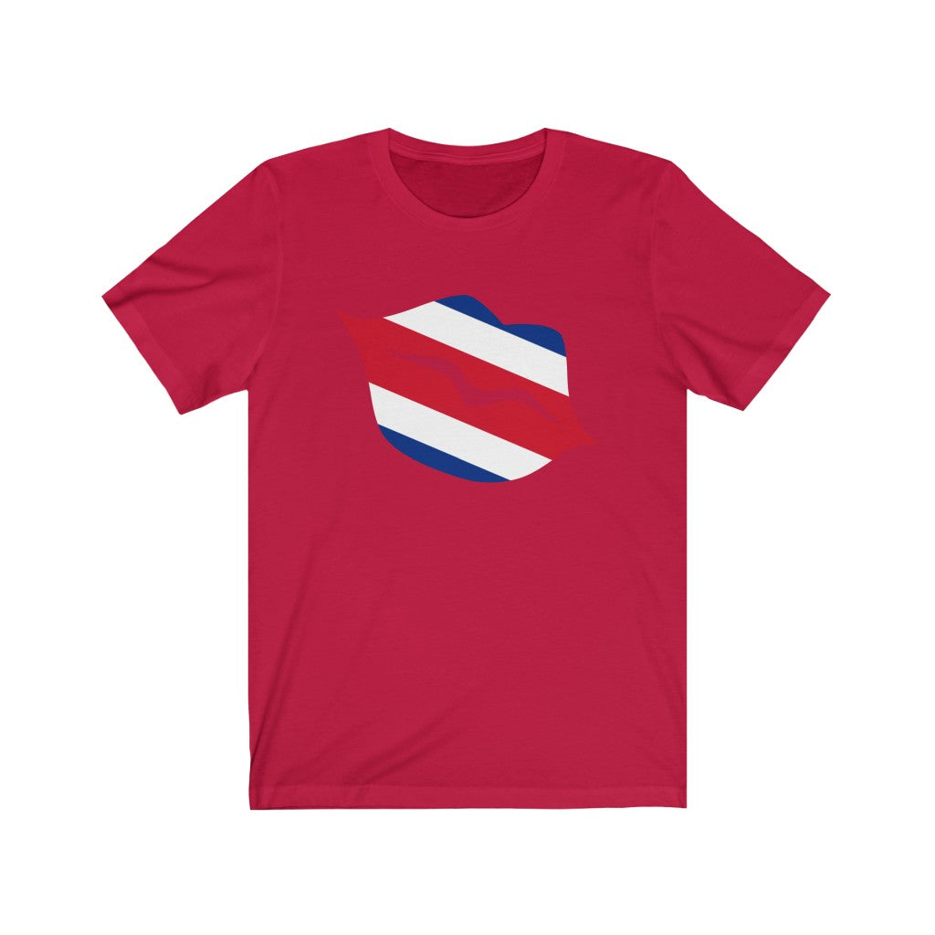 Costa Rica Lips Flag Premium Tee - Unisex