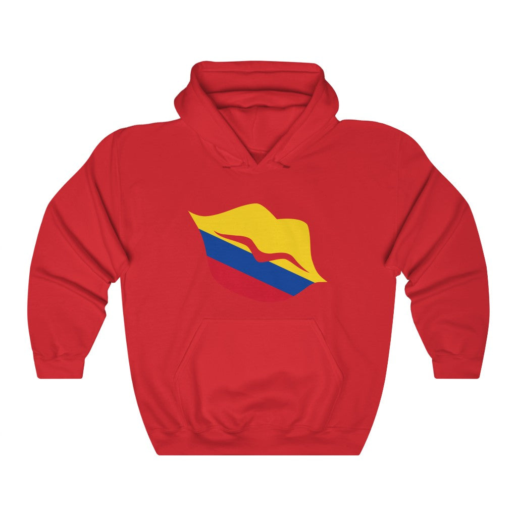 Colombia Lips Flag Hoodie Sweatshirt - Unisex