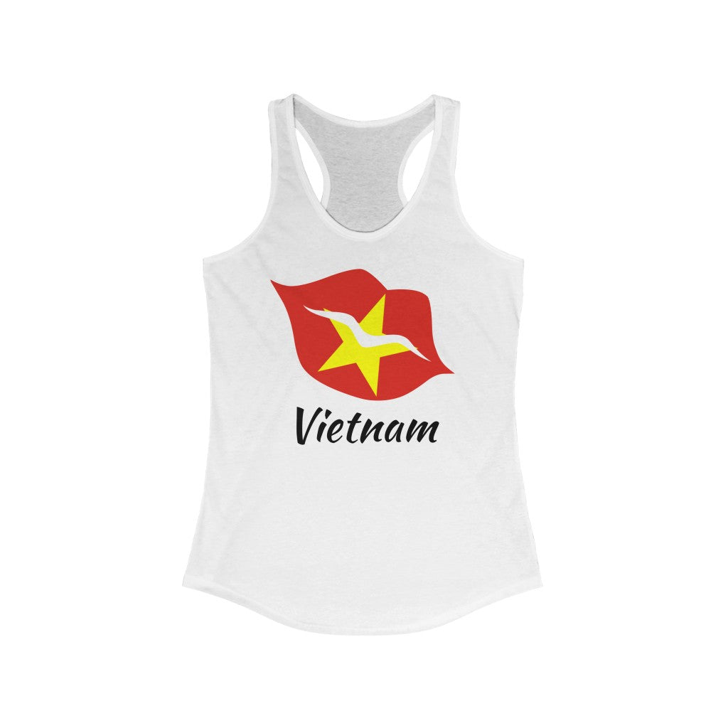 Vietnam Lips Flag Tank 1 - Women