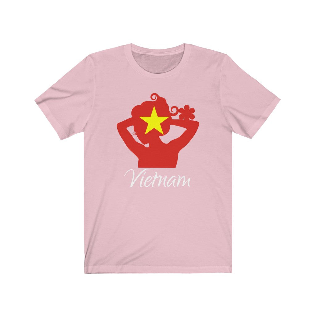 Vietnam Lady Flag Premium Tee 2 - Unisex