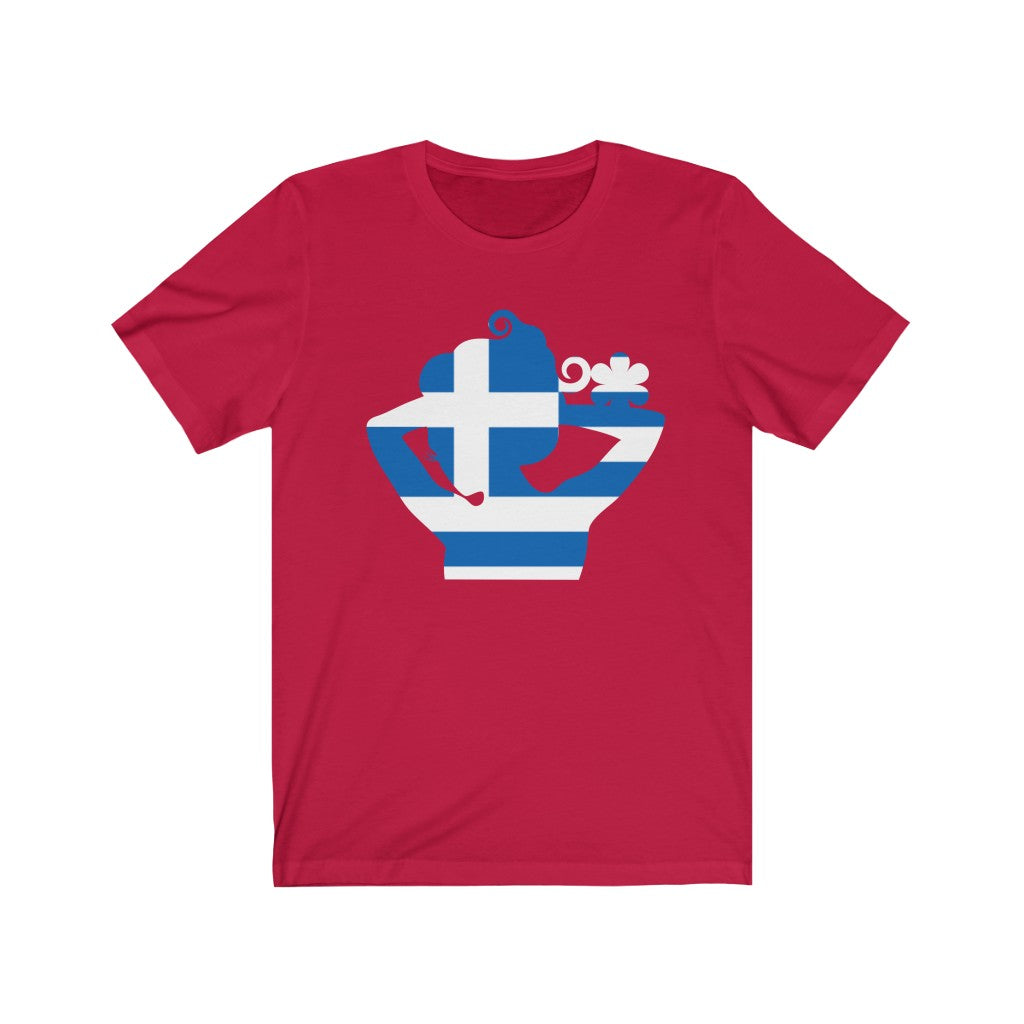 Greece Lady Flag Premium Tee - Unisex