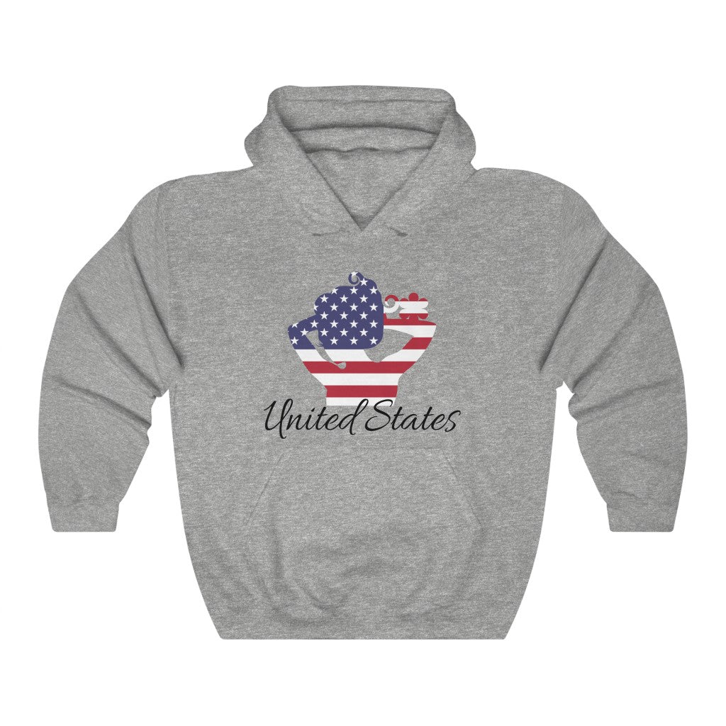 United States of America Lady Flag Hoodie Sweatshirt 1 - Unisex