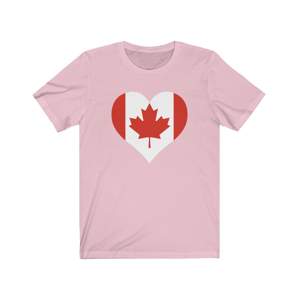 Canada Heart Flag Premium Tee - Unisex