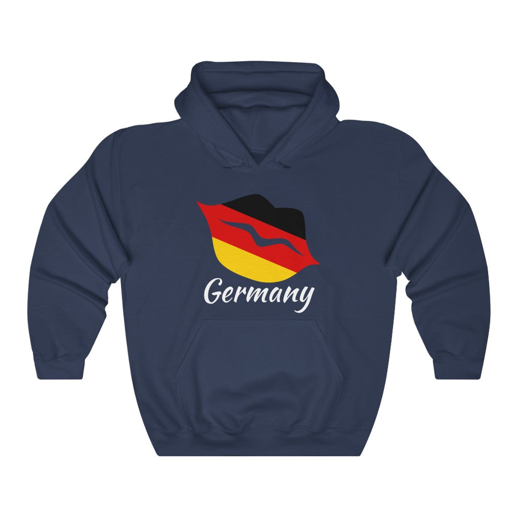 Germany Lips Flag Hoodie Sweatshirt 2 - Unisex