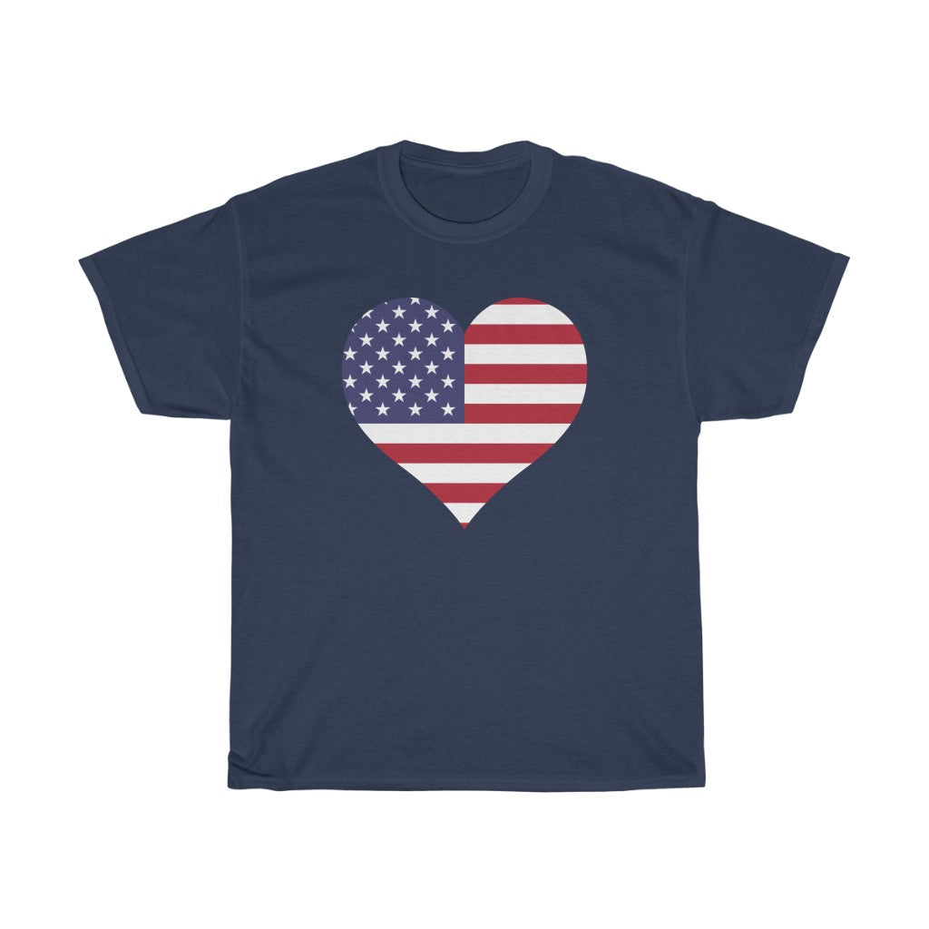United States of America Heart Flag Standard Tee - Unisex