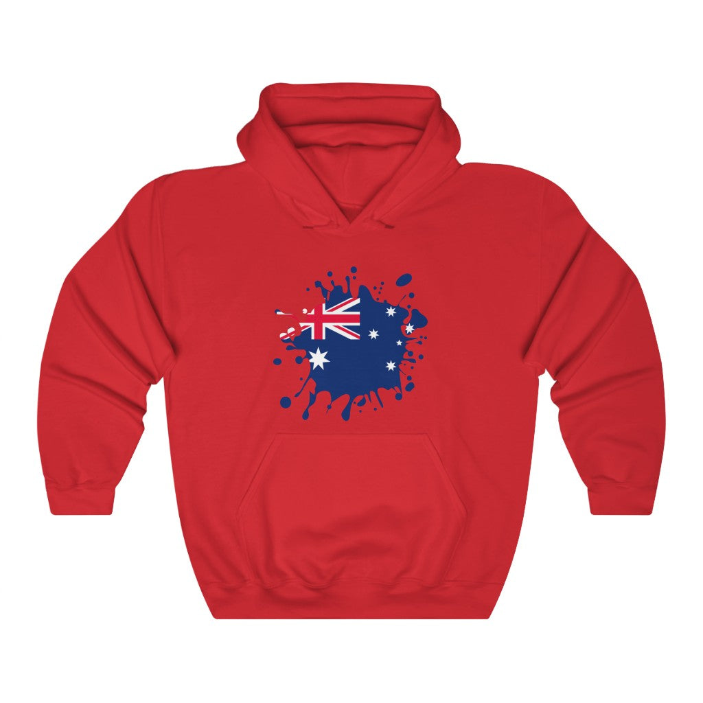 Australia Splat Flag Hoodie Sweatshirt - Unisex