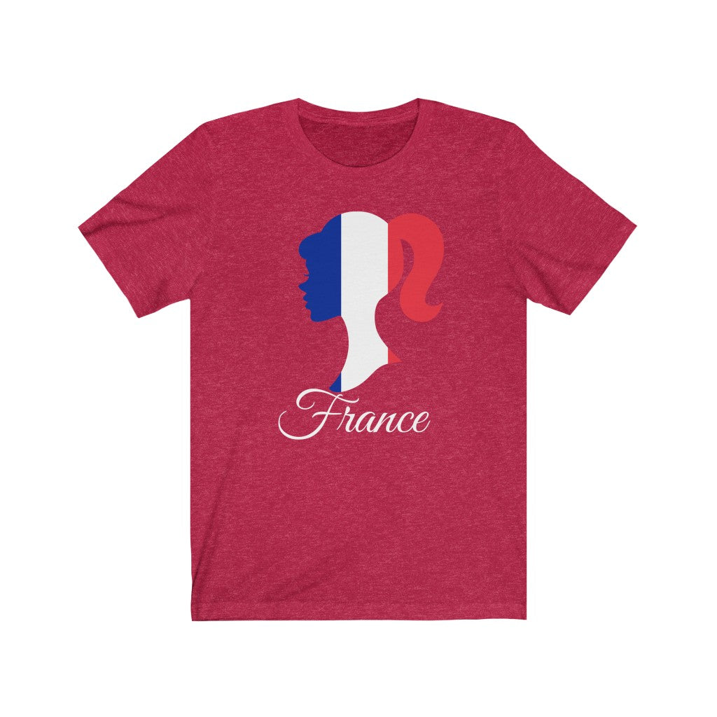 France Girl Flag Premium Tee 2 - Unisex
