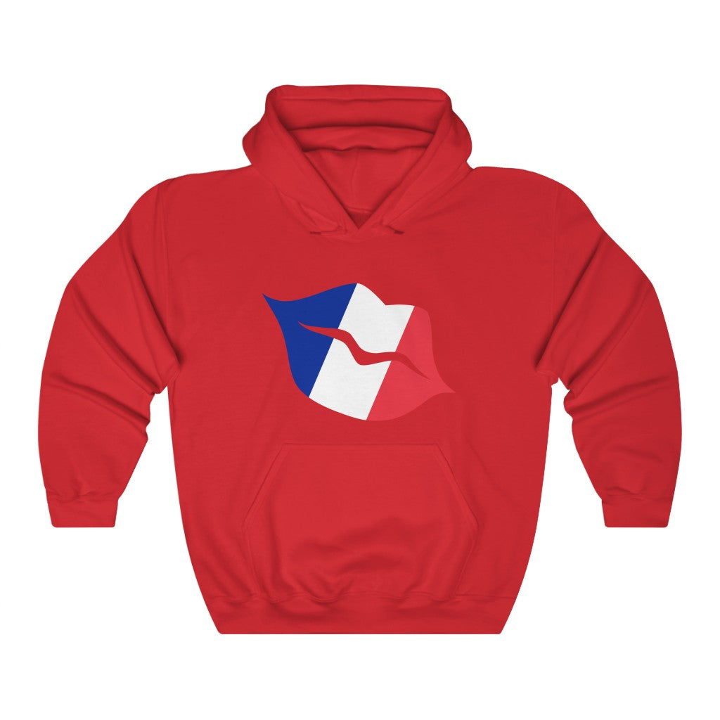 France Lips Flag Hoodie Sweatshirt - Unisex