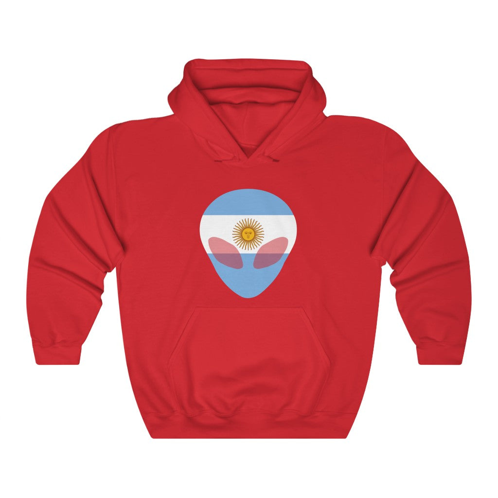 Argentina Alien Flag Hoodie Sweatshirt - Unisex