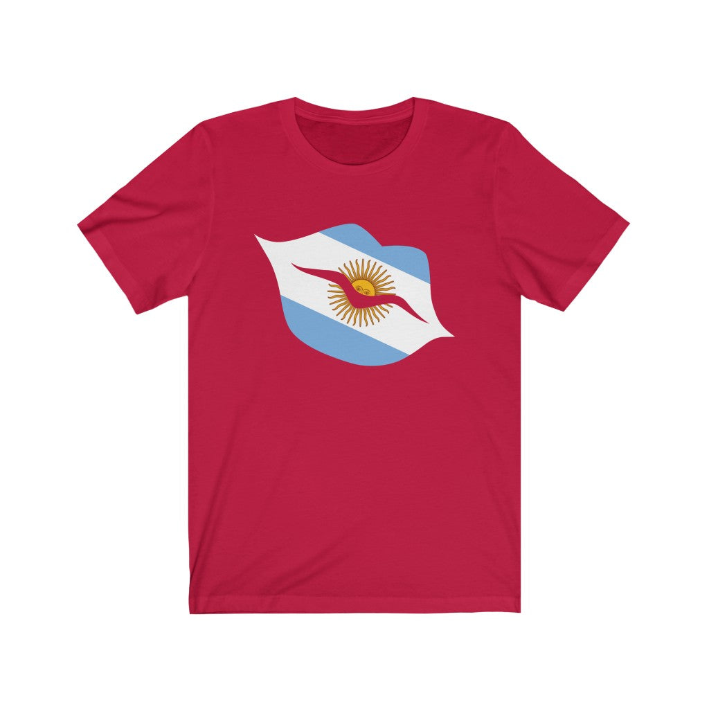 Argentina Lips Flag Premium Tee - Unisex