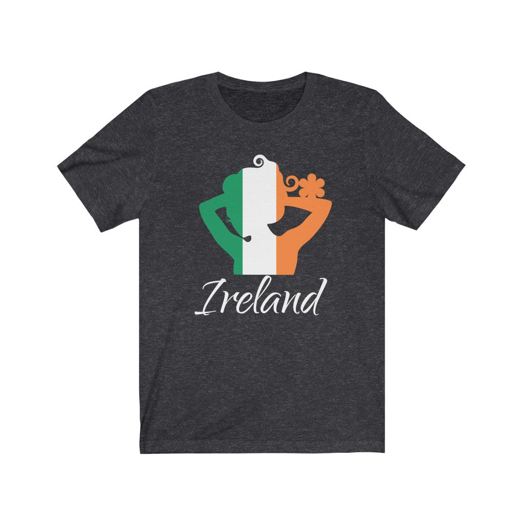 Ireland Lady Flag Premium Tee 2 - Unisex