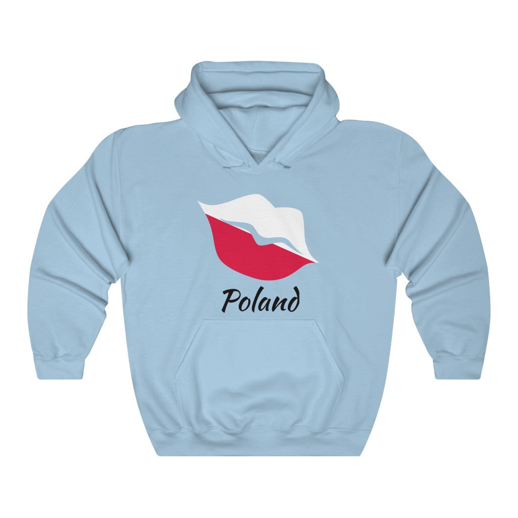 Poland Lips Flag Hoodie Sweatshirt 1 - Unisex