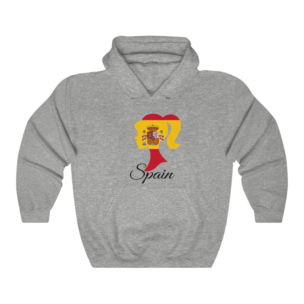 Spain Girl Flag Hoodie Sweatshirt 1 - Unisex