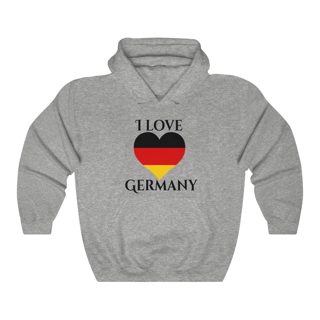 Germany Heart Flag Hoodie Sweatshirt 1 - Unisex