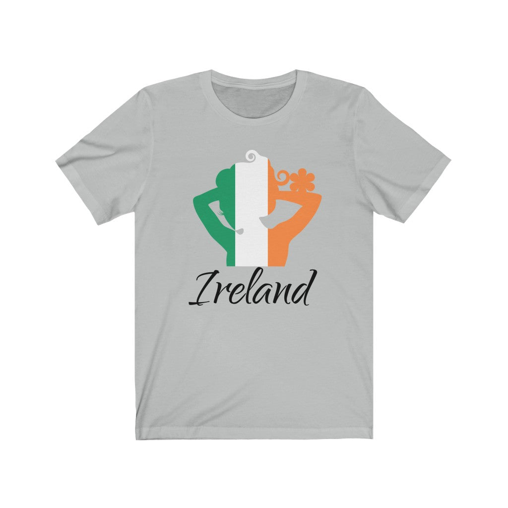 Ireland Lady Flag Premium Tee 1 - Unisex