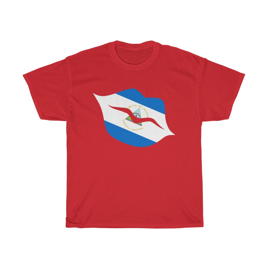 Nicaragua Lips Flag Standard Tee - Unisex