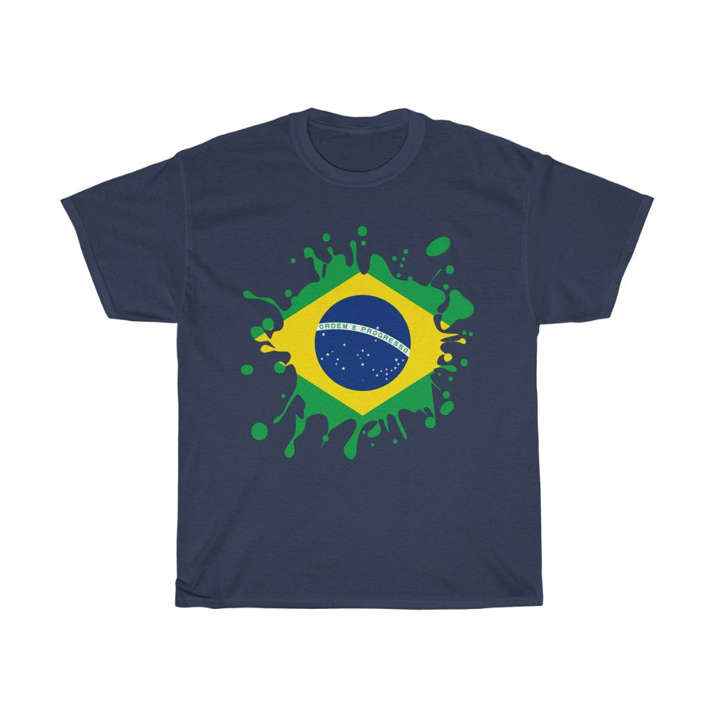Brazil Splat Flag Standard Tee - Unisex