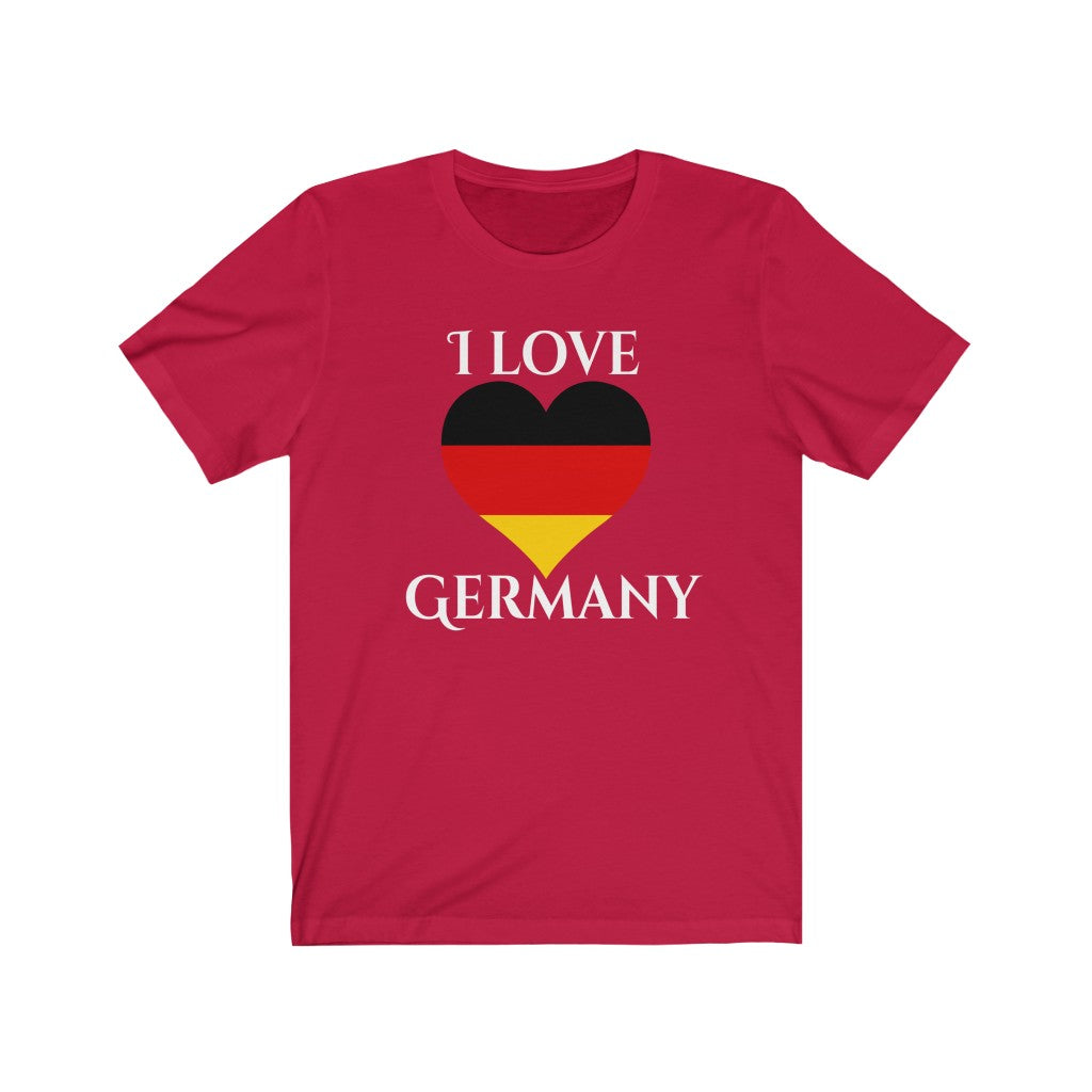 Germany Heart Flag Premium Tee 2 - Unisex