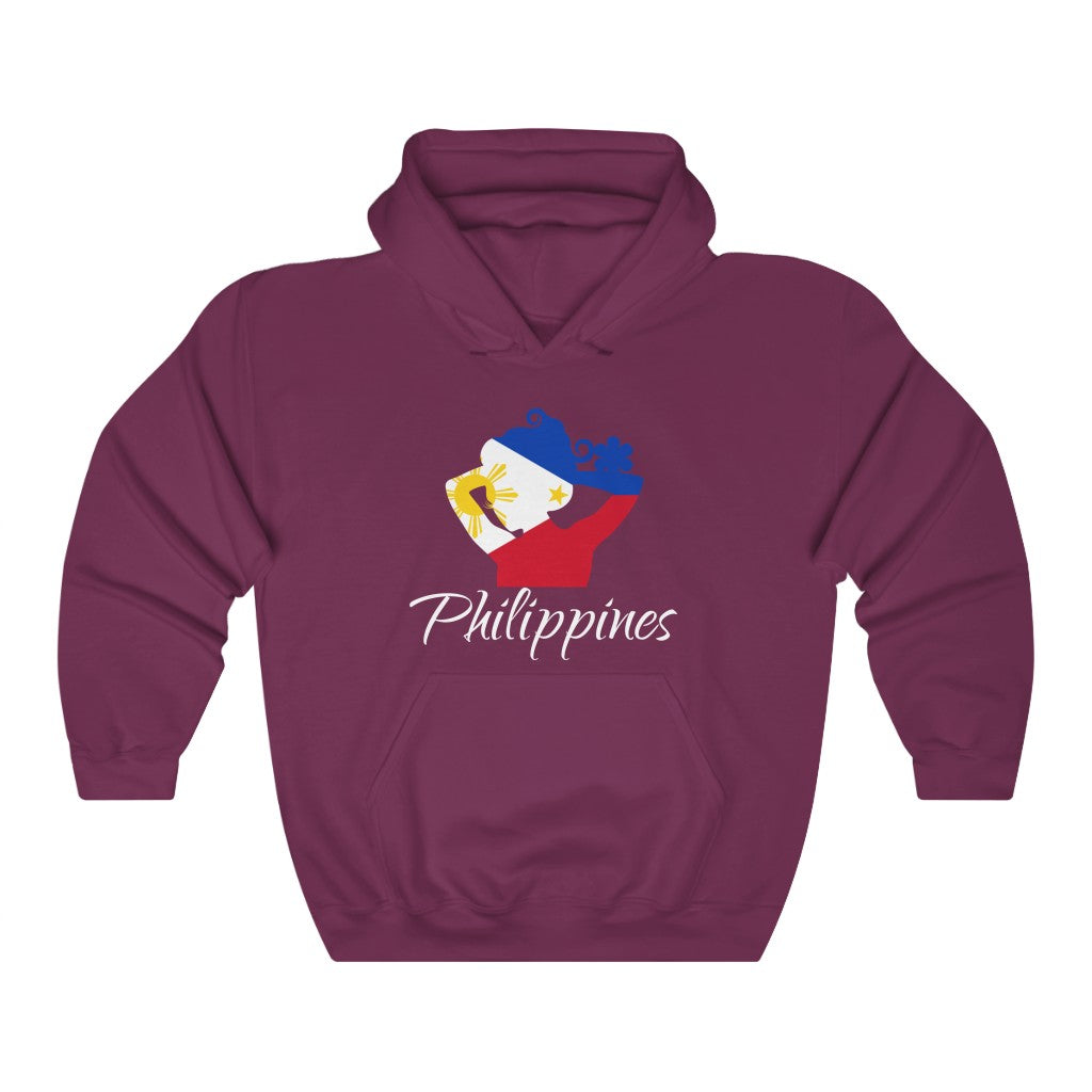 Philippines Lady Flag Hoodie Sweatshirt 2 - Unisex