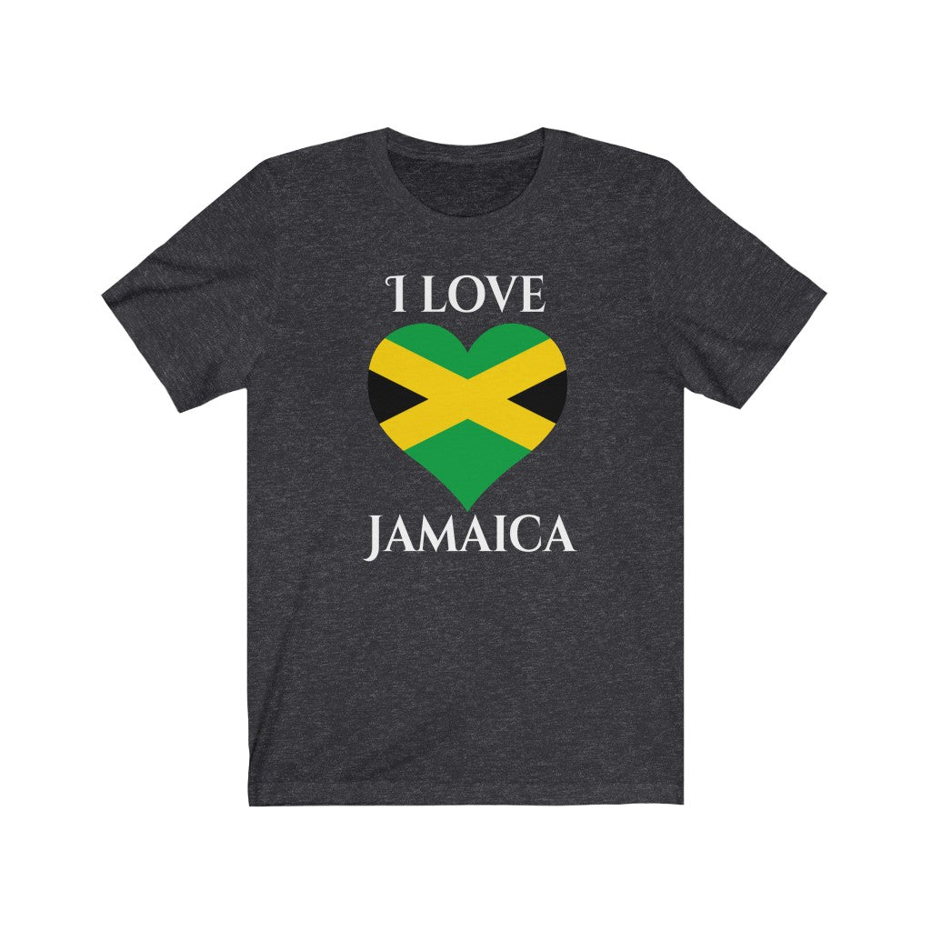 Jamaica Heart Flag Premium Tee 2 - Unisex