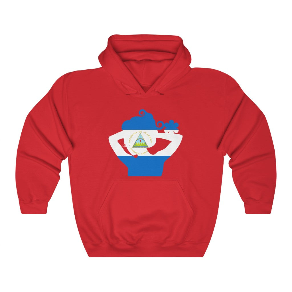 Nicaragua Lady Flag Hoodie Sweatshirt - Unisex