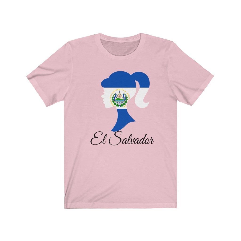 El Salvador Girl Flag Premium Tee 1 - Unisex