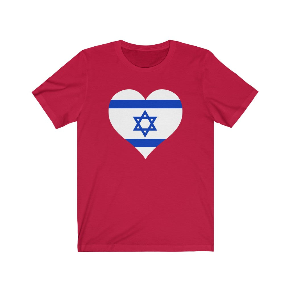 Israel Heart Flag Premium Tee - Unisex