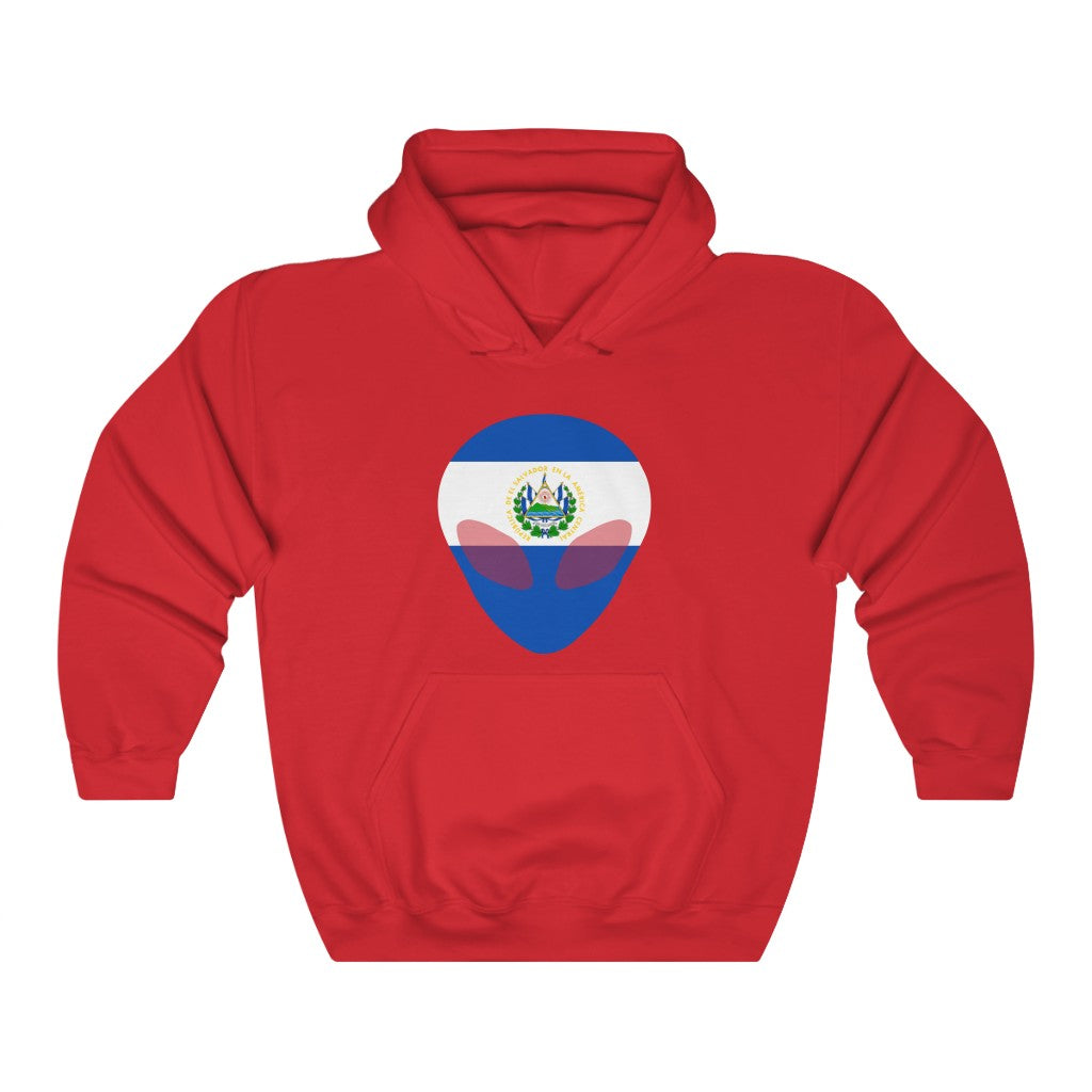 El Salvador Alien Flag Hoodie Sweatshirt - Unisex