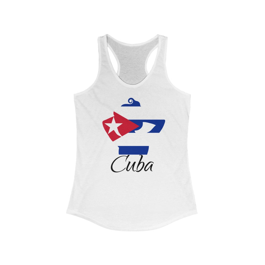 Cuba Lady Flag Tank 1 - Women