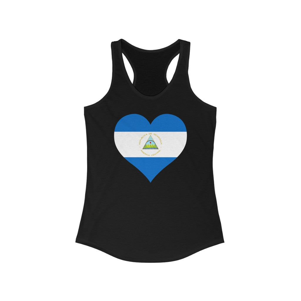 Nicaragua Heart Flag Tank - Women