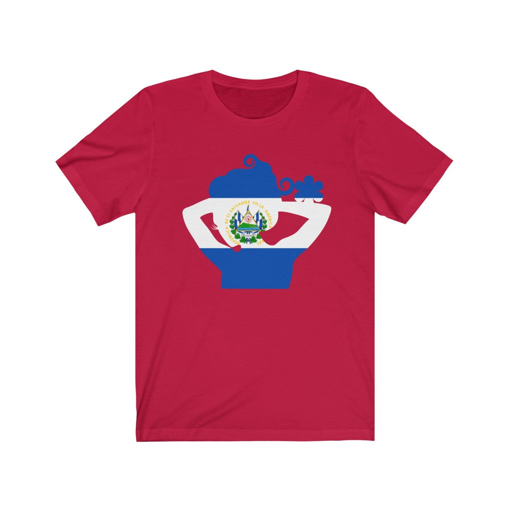 El Salvador Lady Flag Premium Tee - Unisex