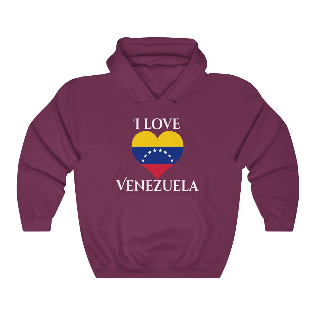 Venezuela Heart Flag Hoodie Sweatshirt 2 - Unisex