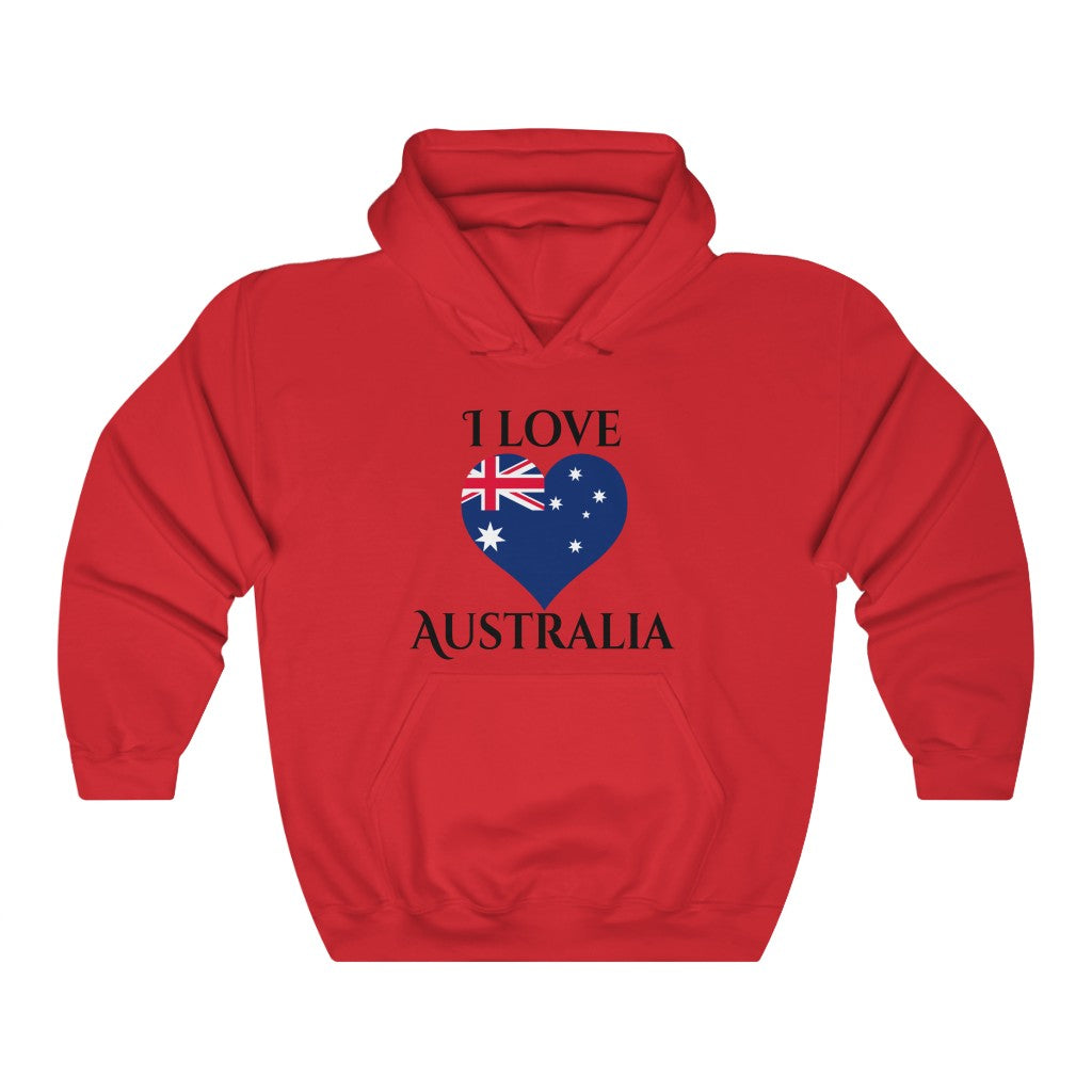 Australia Heart Hoodie Sweatshirt 1 - Unisex
