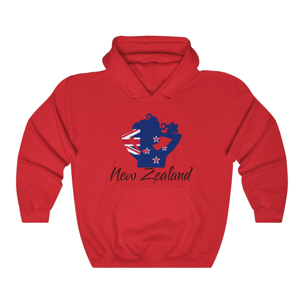 New Zealand Lady Flag Hoodie Sweatshirt 1 - Unisex